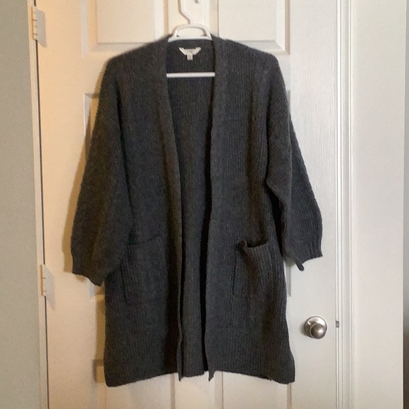 Terra & Sky Women’s Plus Size Cable Duster Cardigan Sweater, Midweight - Picture 1 of 8